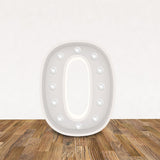 LED 3D Leuchtbuchstabe  " 0 " - NEONEVERGLOW