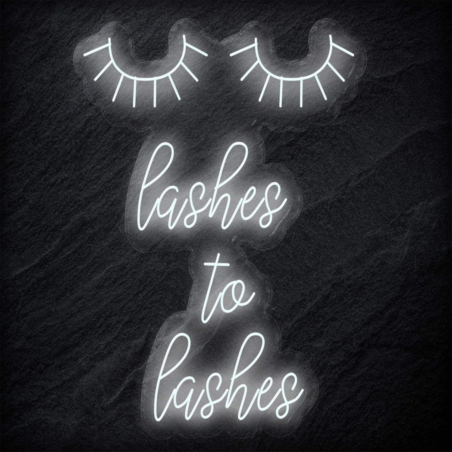 "Lashes to Lashes" LED Neonschild Sign - NEONEVERGLOW