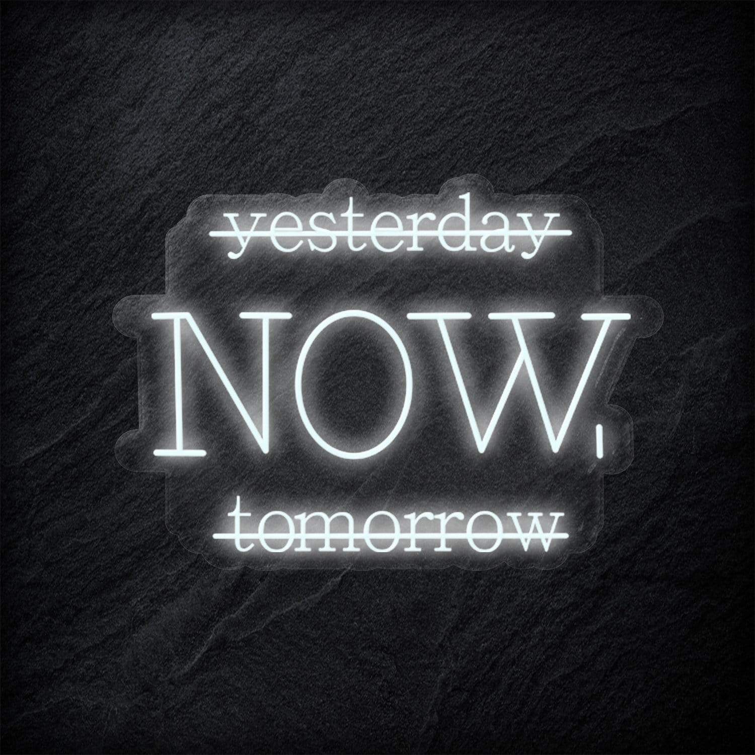 "Yesterday Now" LED Neon Schriftzug - NEONEVERGLOW