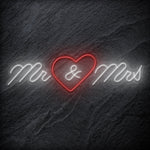 " Mr&Mrs " LED Hochzeit Neonschild Sign - NEONEVERGLOW