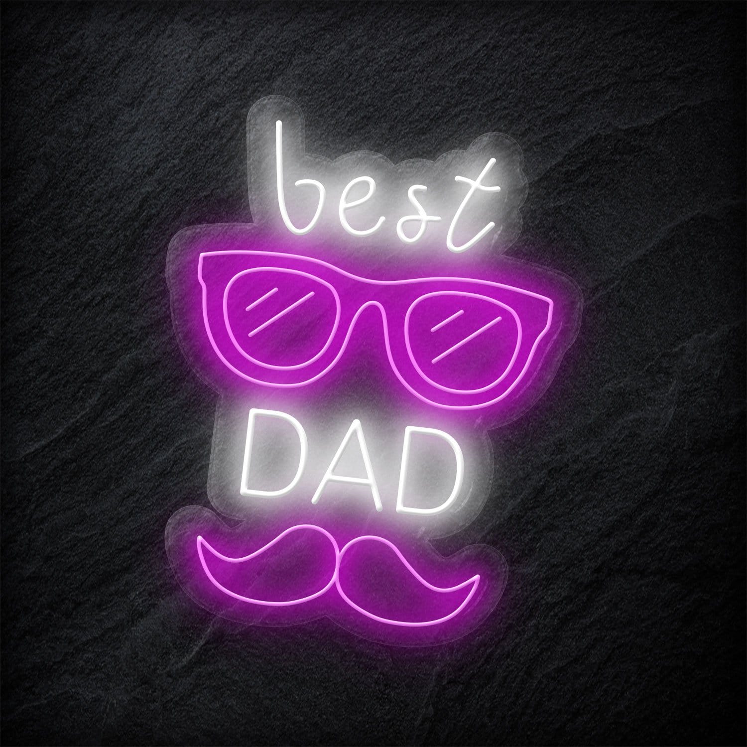 "Best Dad" LED Neonschild - NEONEVERGLOW