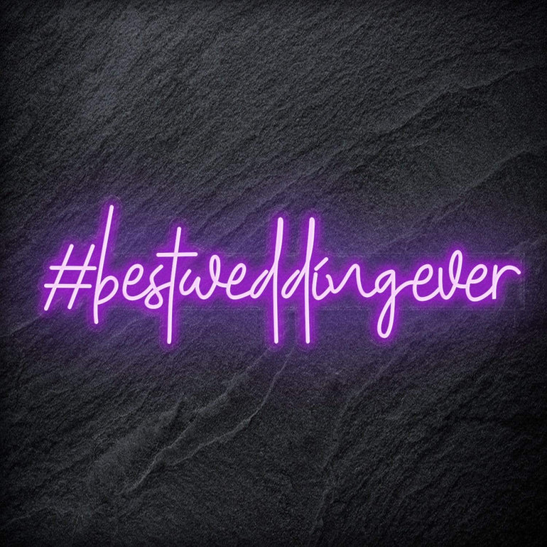 " Best Wedding Ever " LED Neon Sign Schriftzug - NEONEVERGLOW