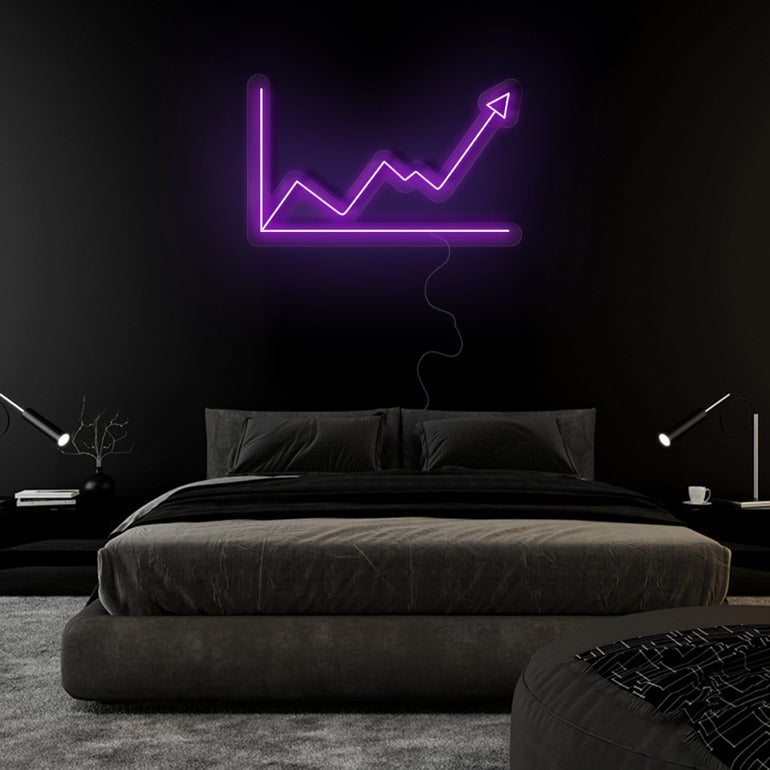 "Aktien" LED Neonschild Sign - NEONEVERGLOW