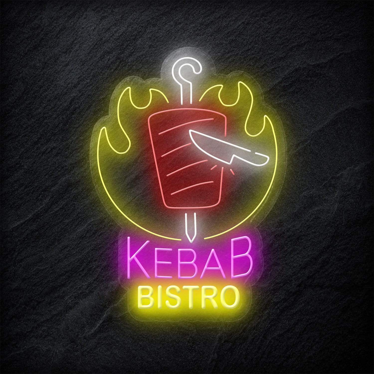 "Kebab Bistro" LED  Neonschild - NEONEVERGLOW