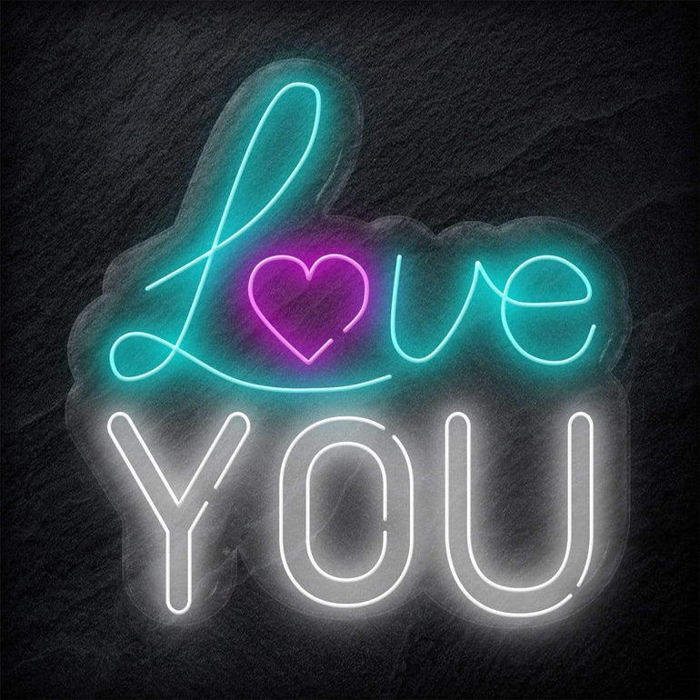 "Love You" LED Neon Schild - NEONEVERGLOW