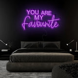 "You Are My Favourite" LED Neonschild Sign Schriftzug - NEONEVERGLOW