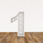 LED 3D Leuchtbuchstabe  " 1 " - NEONEVERGLOW