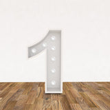 LED 3D Leuchtbuchstabe  " 1 " - NEONEVERGLOW