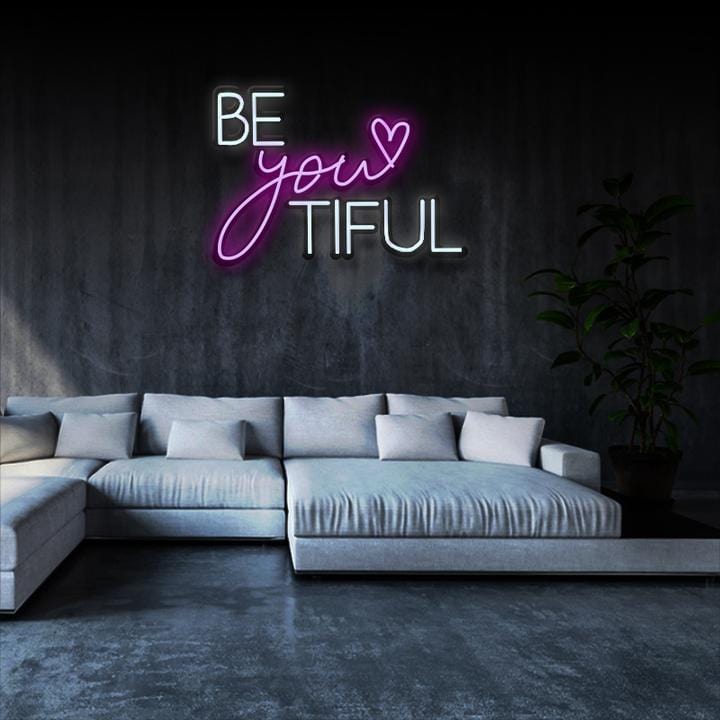 "Beautiful" LED Neon Schriftzug - NEONEVERGLOW
