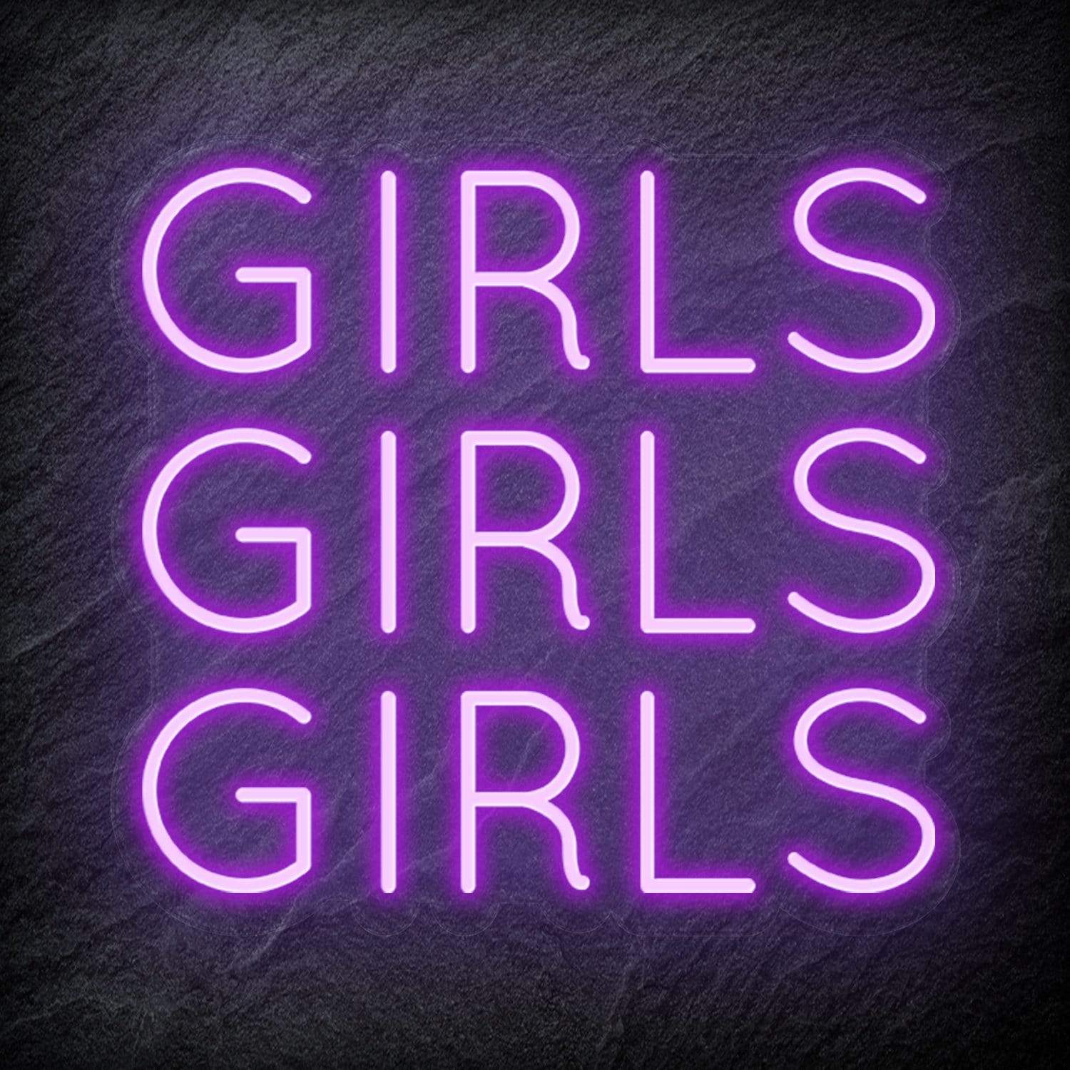 "Girls Girls Girls" LED Neon Schriftzug - NEONEVERGLOW