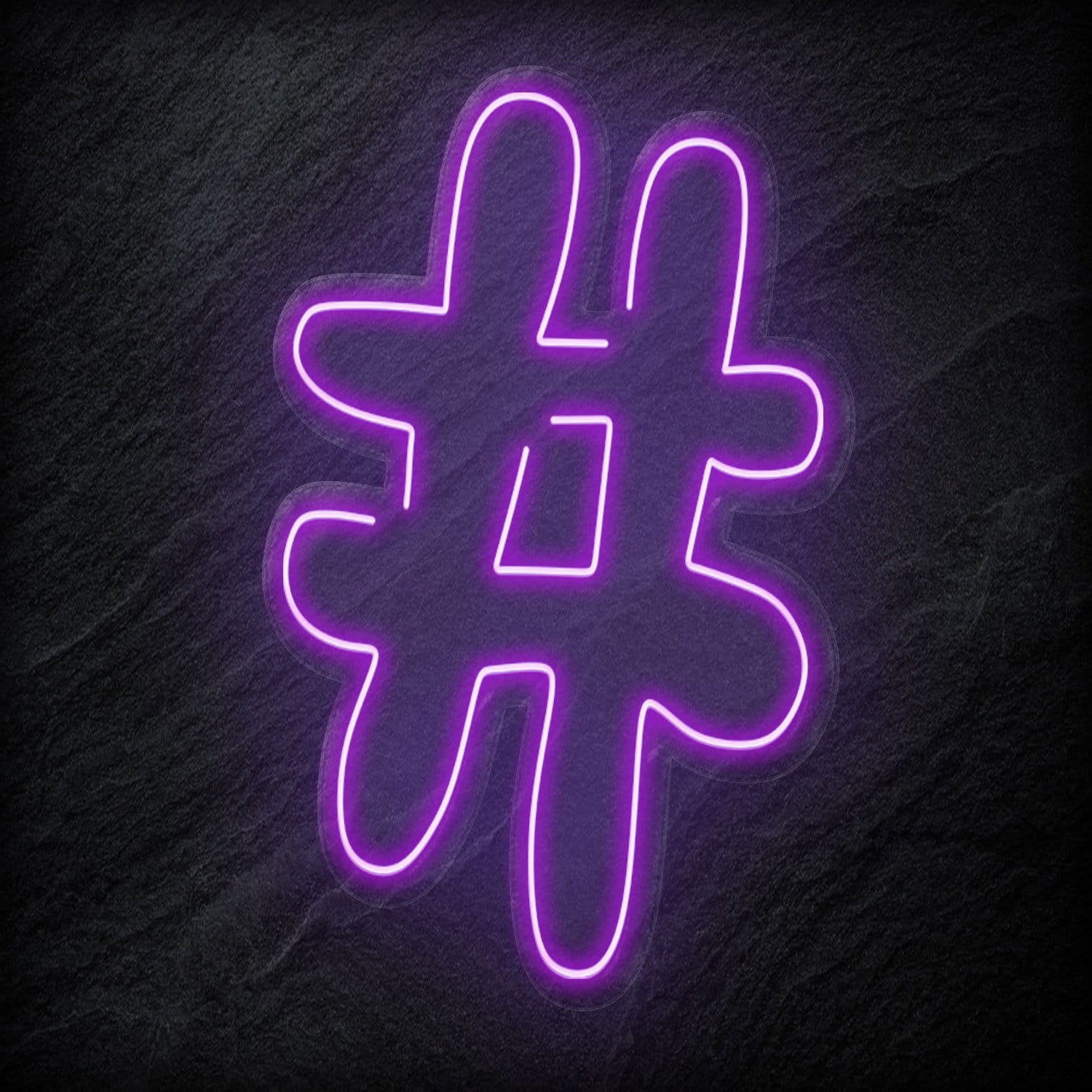 "#Hashtag" LED Neonschild - NEONEVERGLOW