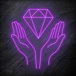 "Diamand" LED Neonschild - NEONEVERGLOW
