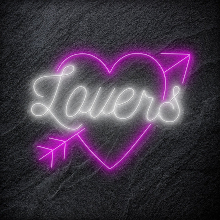 " Lovers" LED Neonschild - NEONEVERGLOW