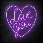 "Love You" LED Neonschild - NEONEVERGLOW