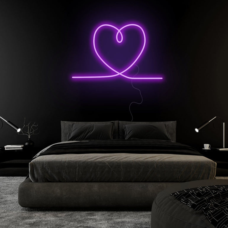 "Herz Heart" LED Neonschild Sign Schriftzug - NEONEVERGLOW