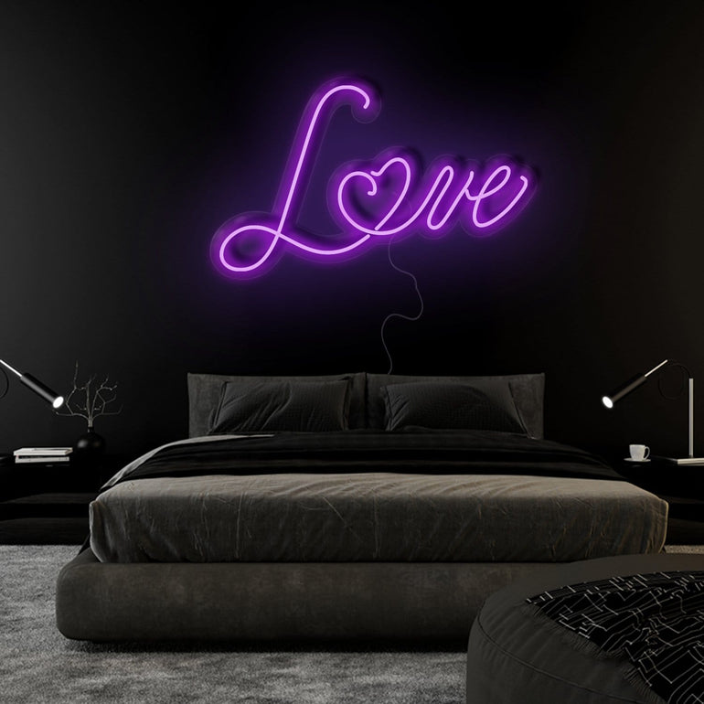 "Love" LED Neonschild Sign Schriftzug - NEONEVERGLOW