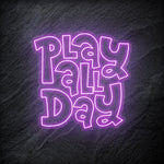 "Play All Day" LED Neonschild - NEONEVERGLOW