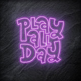 "Play All Day" LED Neonschild - NEONEVERGLOW