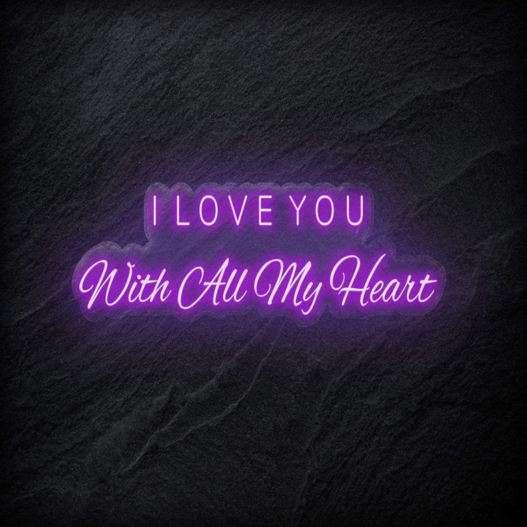 " I Love You " LED Neon Schriftzug - NEONEVERGLOW