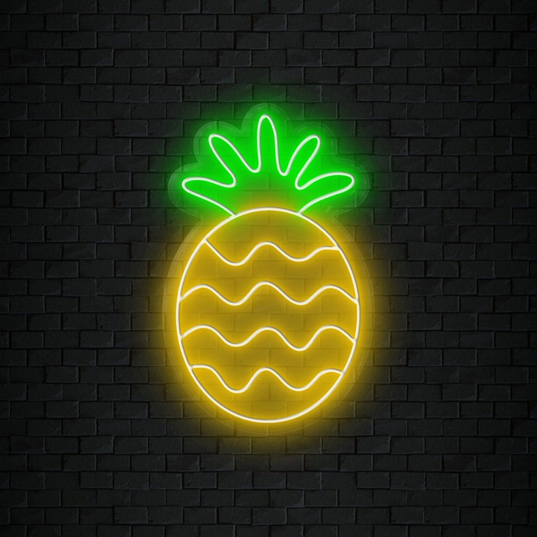 "Pineapple Ananas" LED Neonschild Sign Schriftzug - NEONEVERGLOW