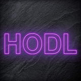"HODL" LED Neon Schriftzug - NEONEVERGLOW
