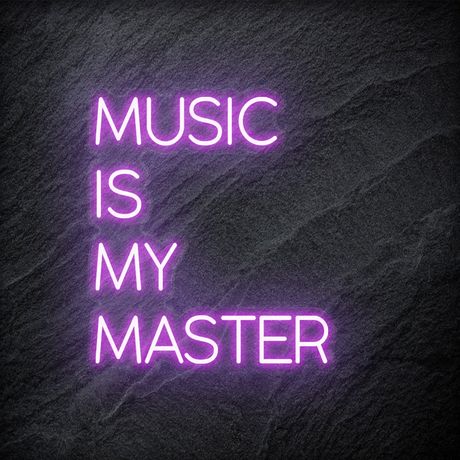 "Music Is My Master" LED Neon Schriftzug - NEONEVERGLOW