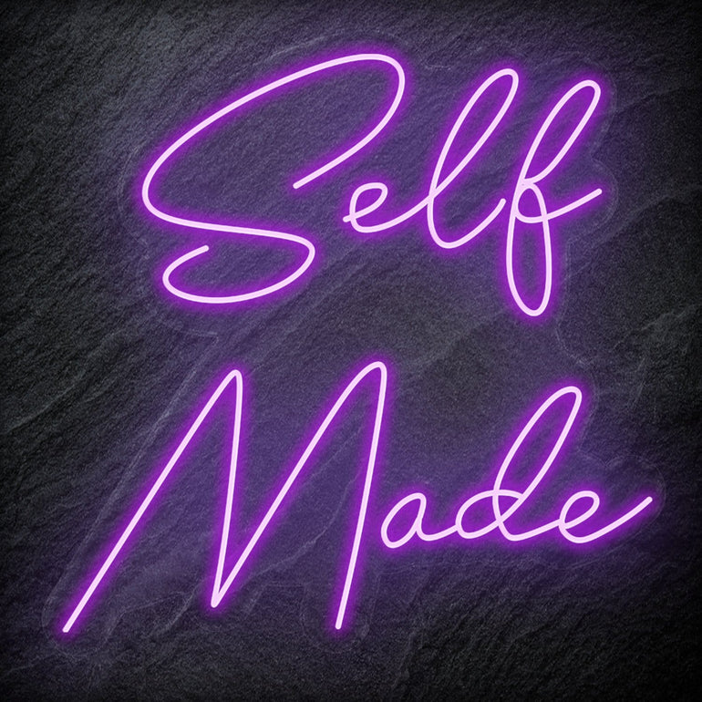 "Selfmade" LED  Neon Schriftzug Sign - NEONEVERGLOW