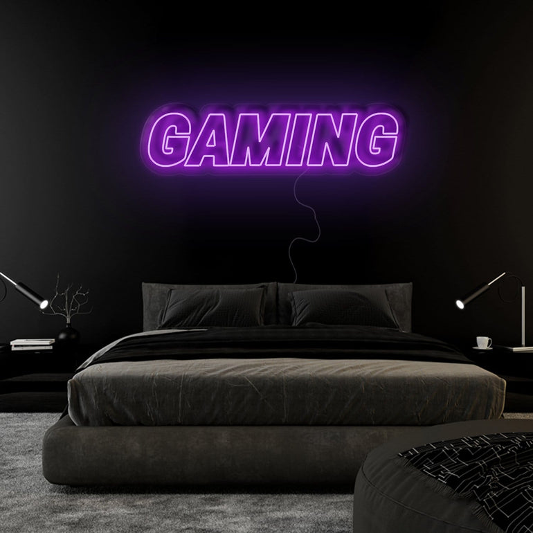 GAME ON Leuchtschilder Gaming Neon Schild Neonlicht für Gaming