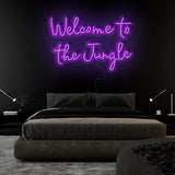 "Welcome To The Jungle" LED Neonschild Sign Schriftzug - NEONEVERGLOW