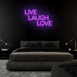 "Live Laugh Love" LED Neon Sign Schriftzug - NEONEVERGLOW