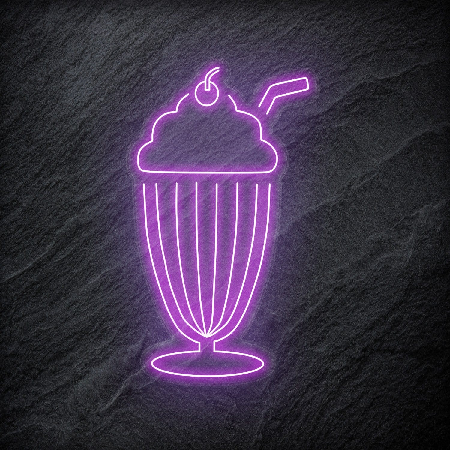 "Milchshake" LED Neonschild - NEONEVERGLOW