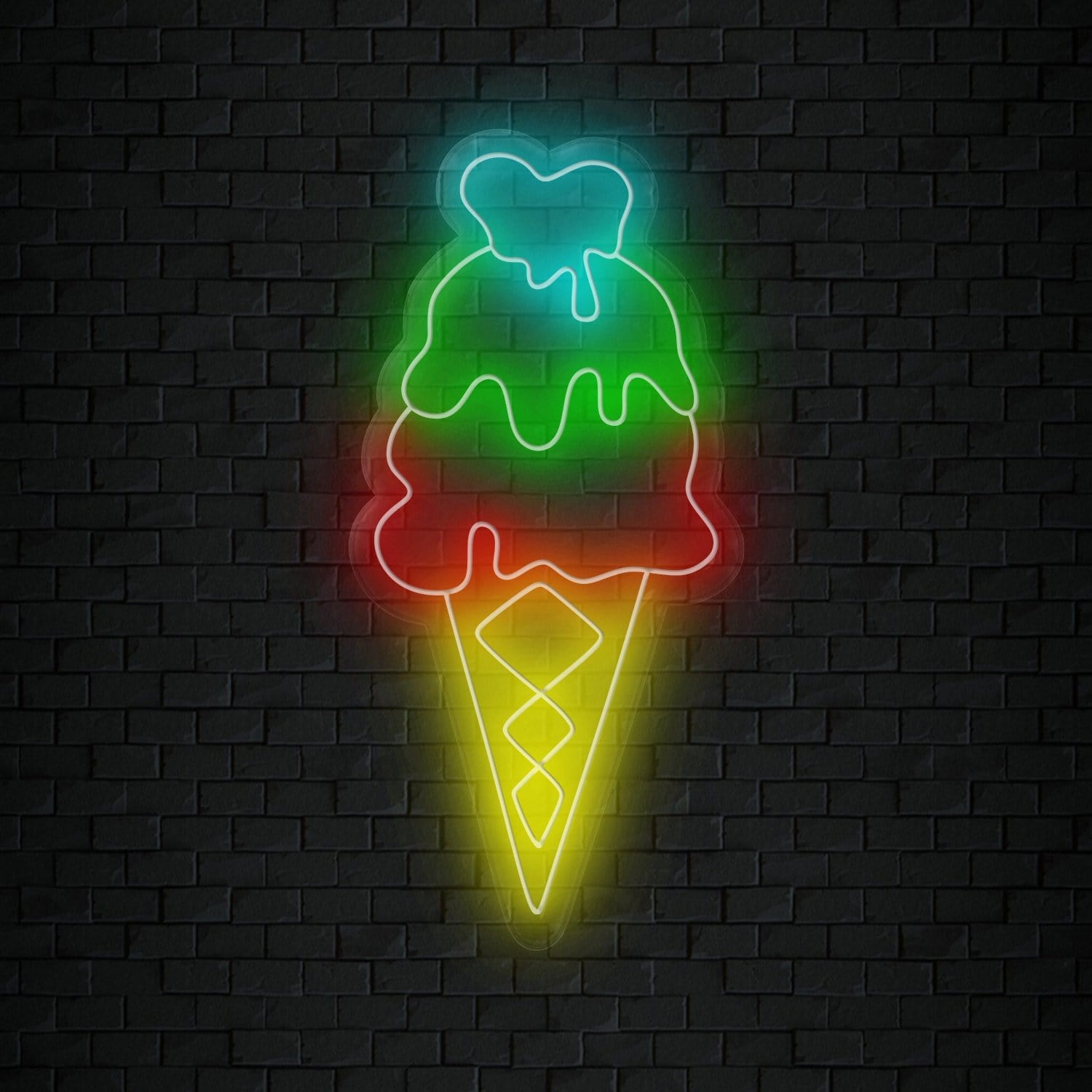 " Ice Cream Eis" LED Neonschild Sign Schriftzug - NEONEVERGLOW