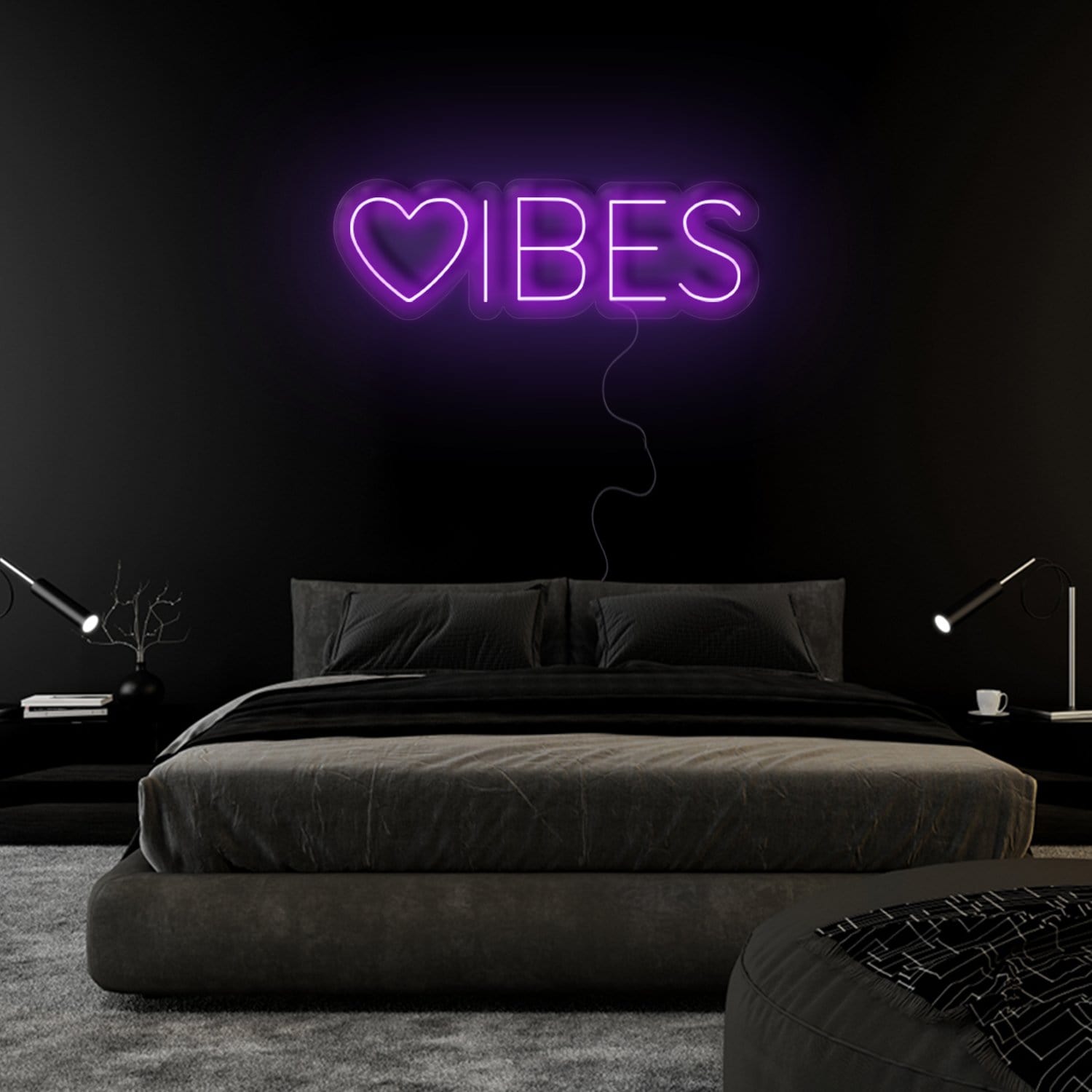 "Herz Vibes" LED Neonschild Sign - NEONEVERGLOW