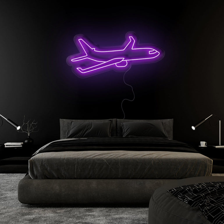 "Flugzeug" LED Neonschild Sign - NEONEVERGLOW