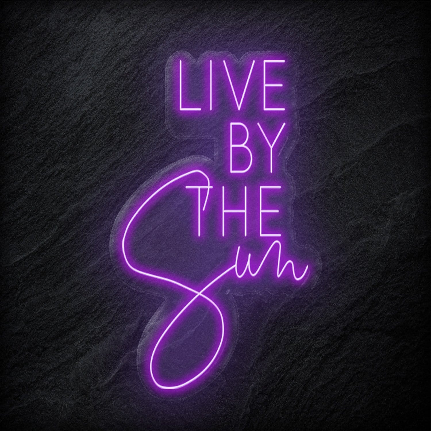 "Live By The Sun" LED Neonschild - NEONEVERGLOW