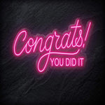 "Congrats" LED Neon Schriftzug - NEONEVERGLOW