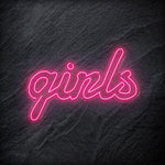 "Girls" LED Neon Schrifzug - NEONEVERGLOW