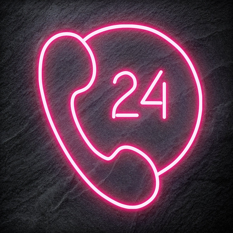 "24/7 " LED Neonschild Sign Schriftzug - NEONEVERGLOW