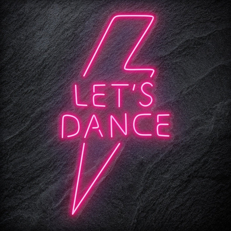 " Let´s Dance " LED Neon Schriftzug - NEONEVERGLOW