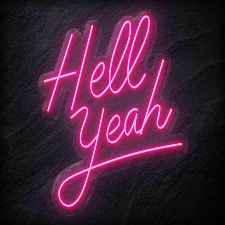 "Hell Yeah" Neon LED Schriftzug - NEONEVERGLOW