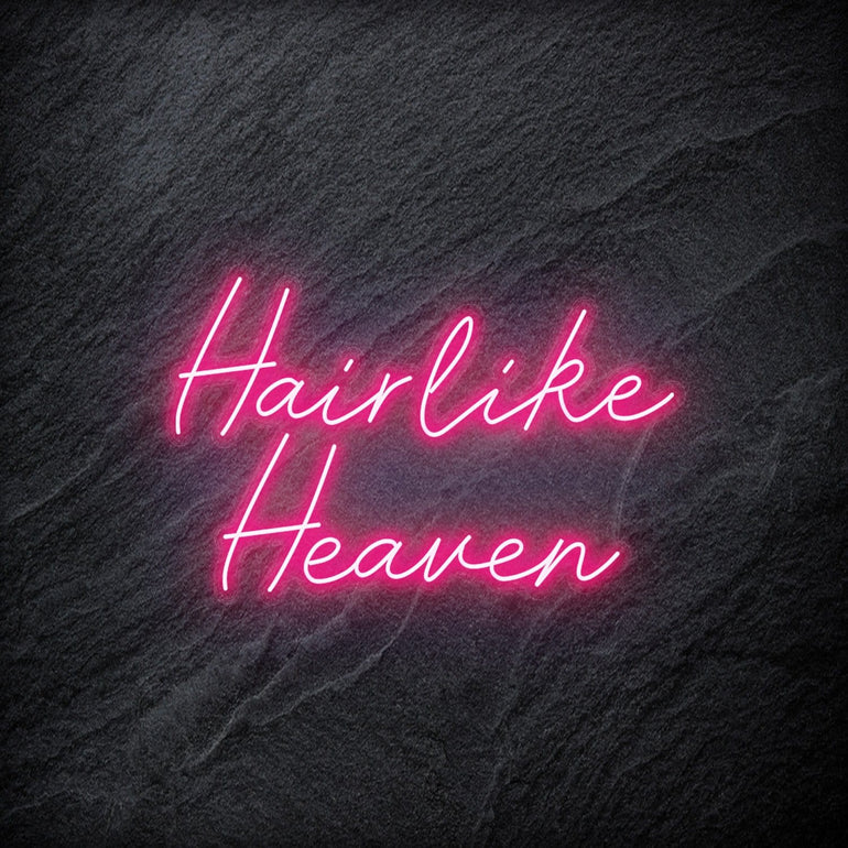 "Hairlike Heaven" LED Neon Schriftzug - NEONEVERGLOW