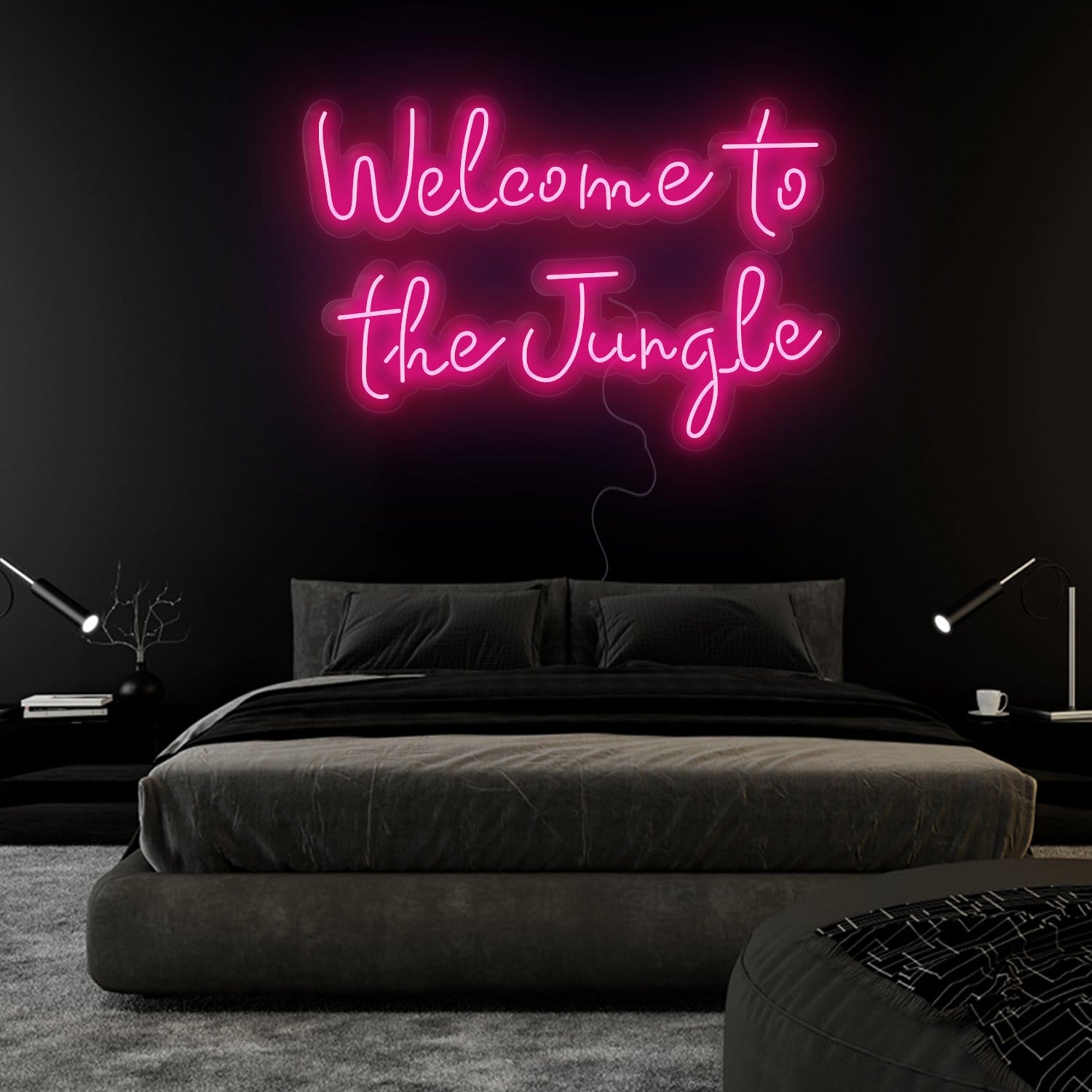 "Welcome To The Jungle" LED Neonschild Sign Schriftzug - NEONEVERGLOW