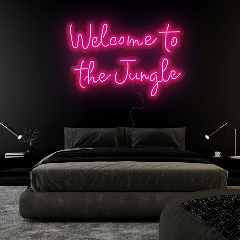 Welcome To The Jungle LED Neonschild Sign Schriftzug – NEONEVERGLOW