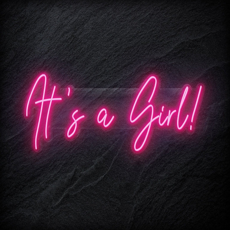 "Its a Girl" LED Neon Sign Schriftzug - NEONEVERGLOW