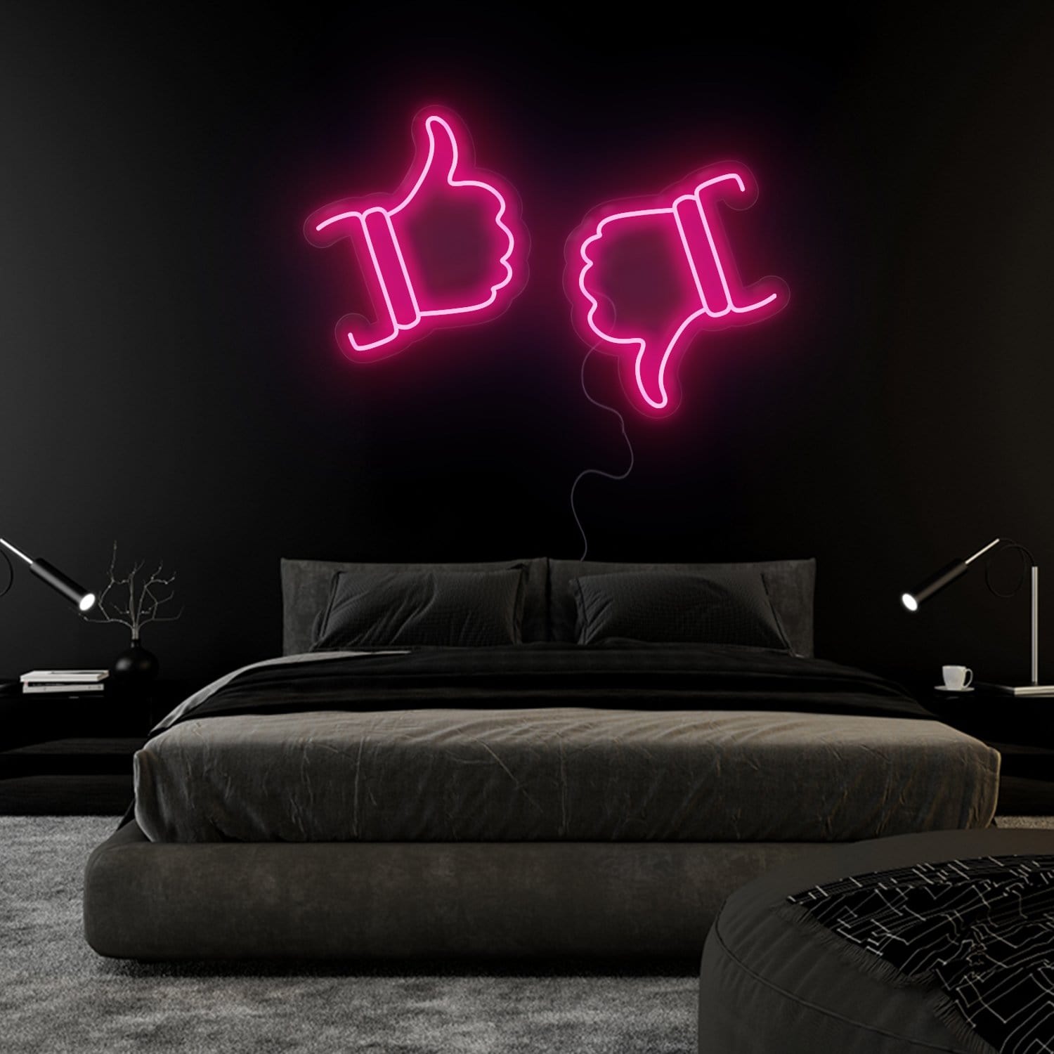 "Like Dislike" LED Neonschild Sign Schriftzug - NEONEVERGLOW