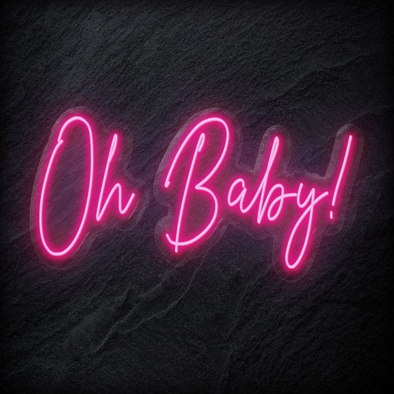 "Oh Baby" LED Neon Sign Schriftzug - NEONEVERGLOW