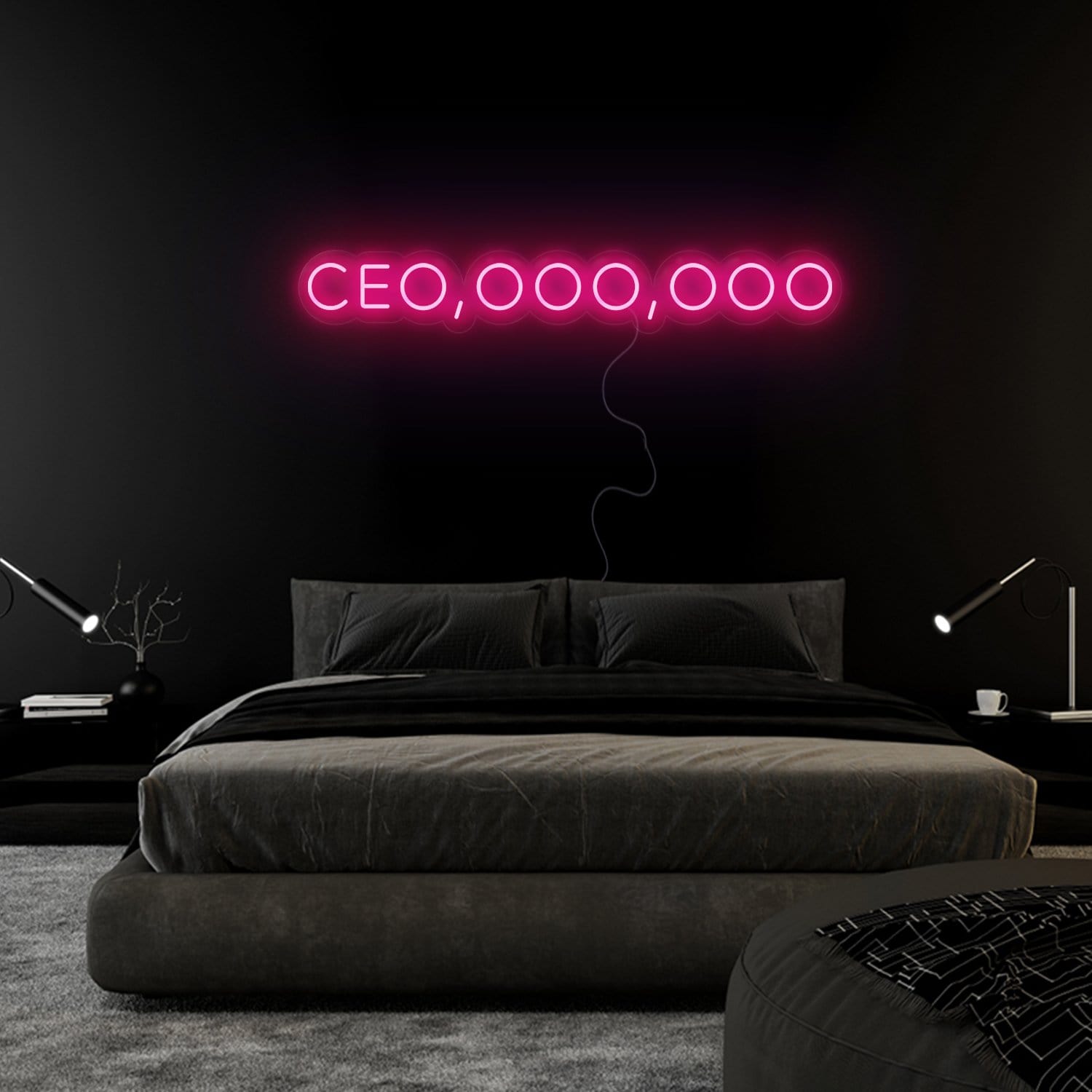 " Ceo,ooo,ooo" LED Neon Sign Schriftzug - NEONEVERGLOW