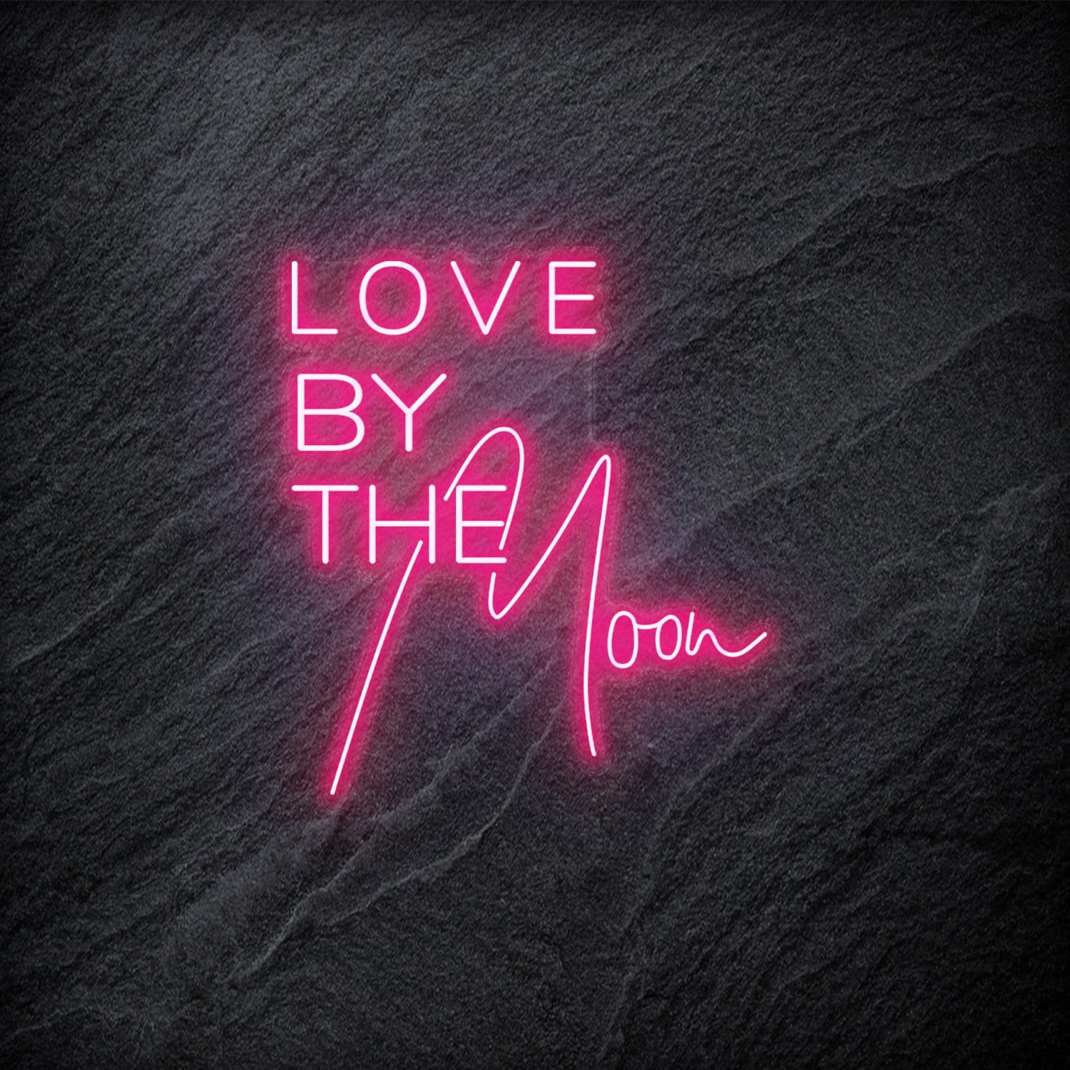"Love by The Moon" LED Neon Schriftzug - NEONEVERGLOW