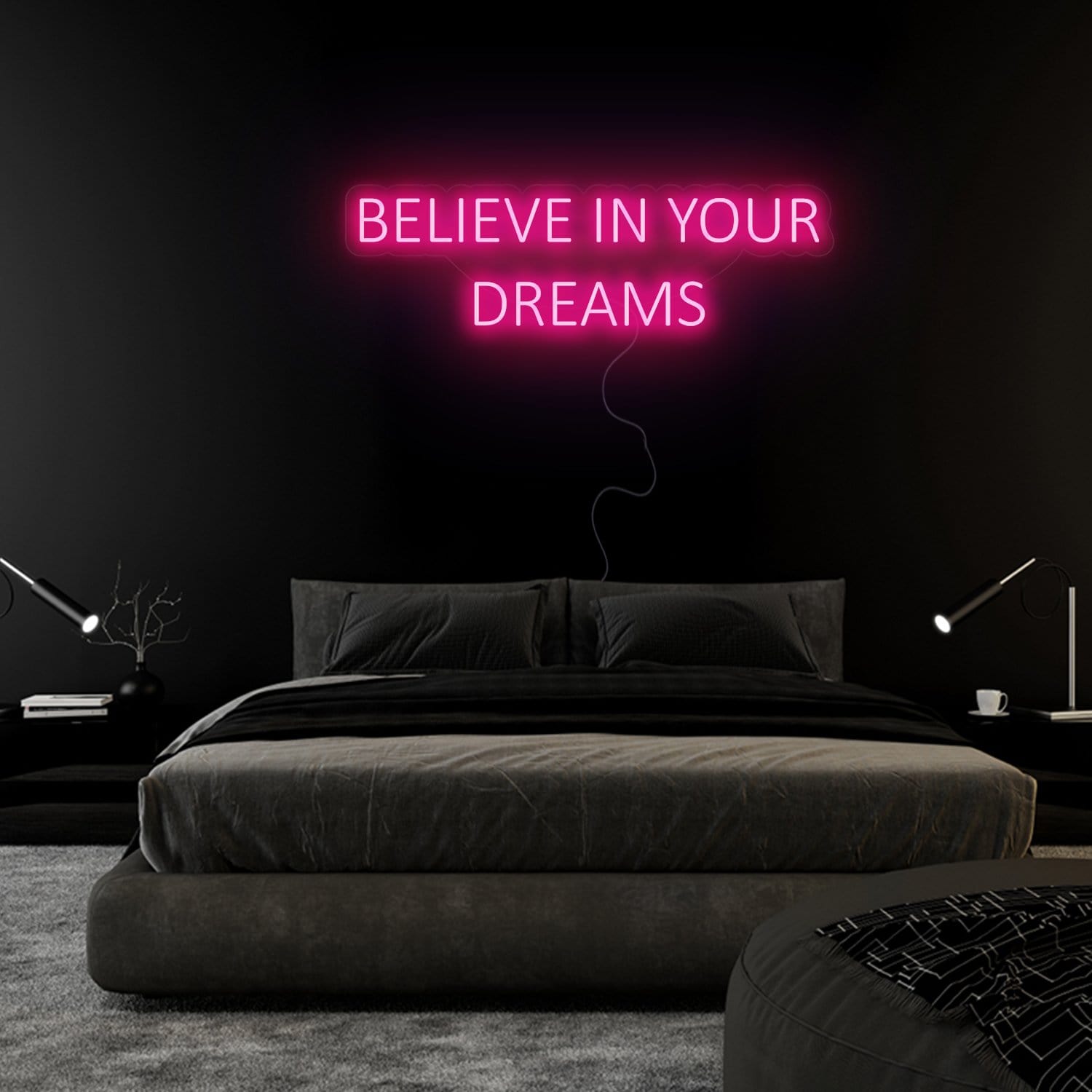 "Believe In Your Dreams" LED Neon Sign Schriftzug - NEONEVERGLOW