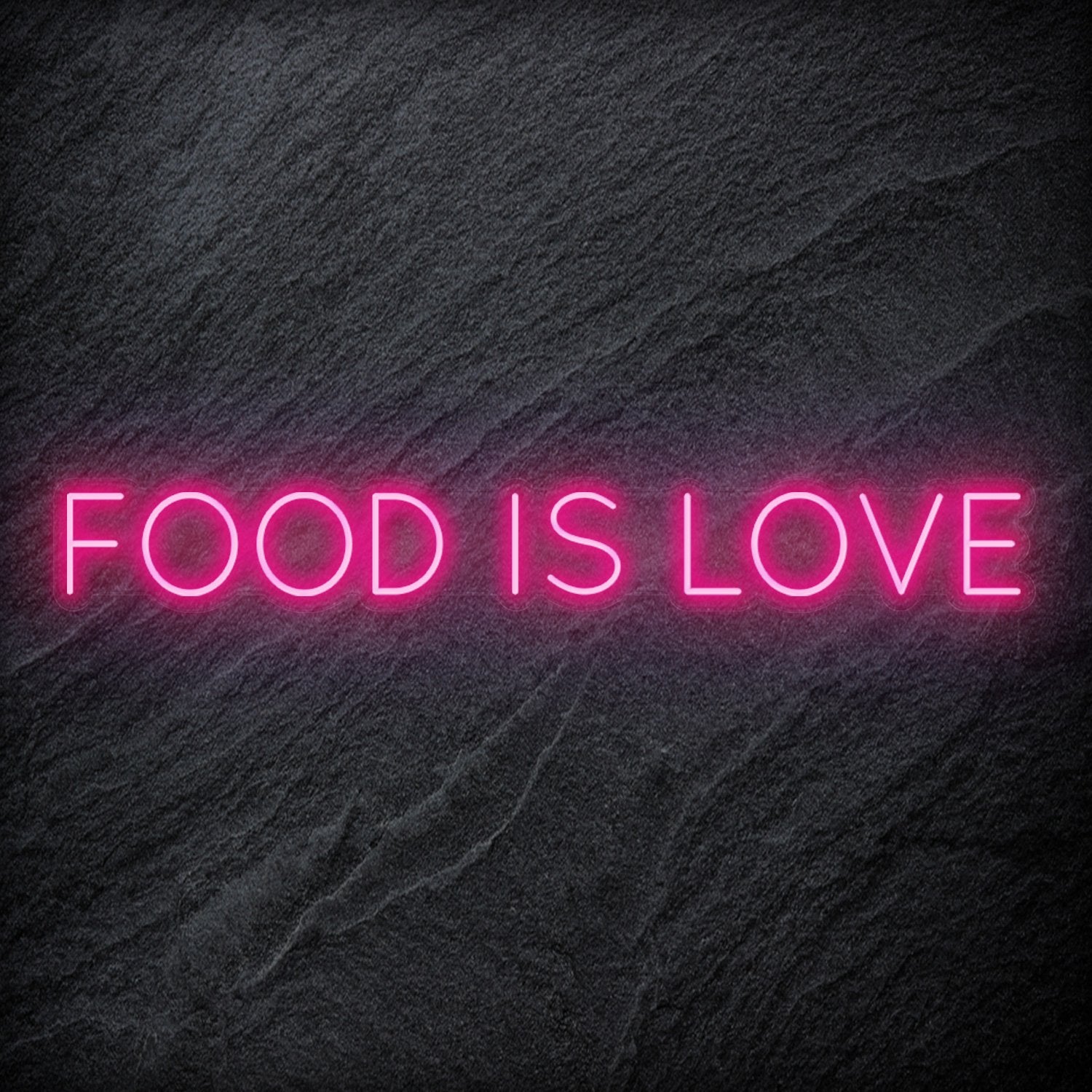 "Food Is Love " LED Neonschild Sign Schriftzug - NEONEVERGLOW